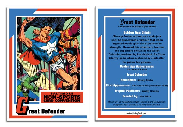 Great Defender Promo Card